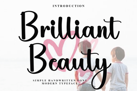 Brilliant Beauty Font: Festive Branding for Small Business
