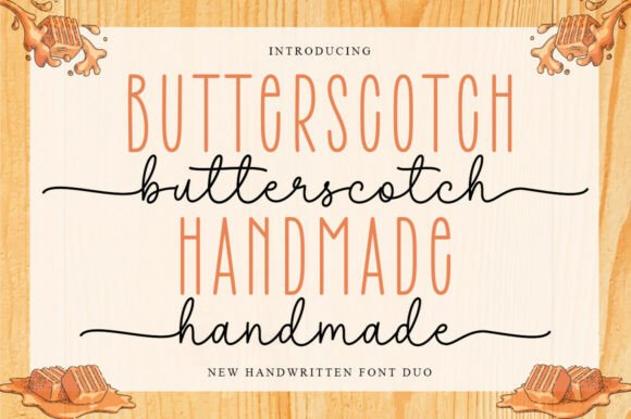 Butterscotch Handmade Duo Font for Editorial Design