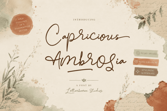 Capricious Ambrosia Font: Adding Instinct to Web Layouts