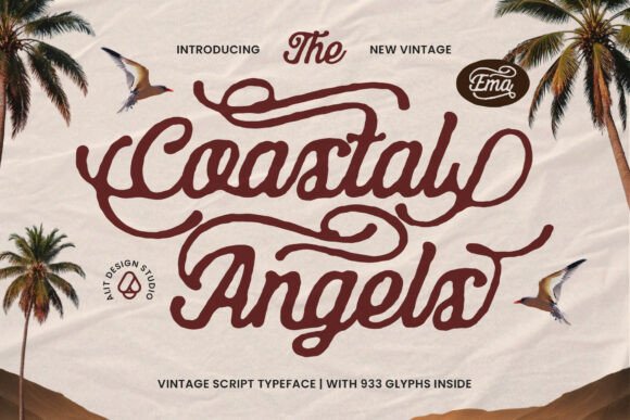 Coastal Angels Font Review: Vintage Script for Branding