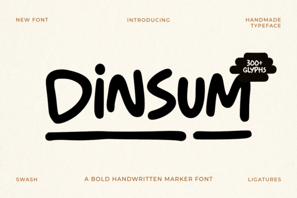 Dinsum Font: Adding Handmade Charm to Your Brand