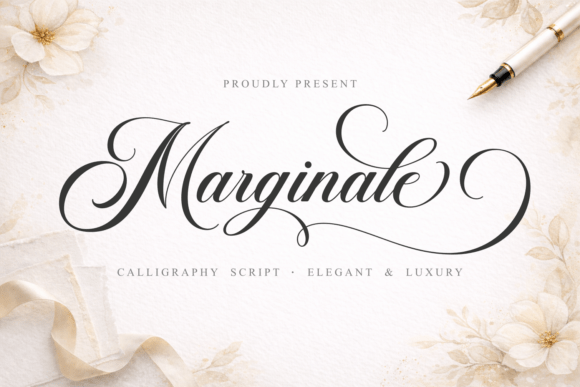 Marginale Font: Refined Script for Editorial Design