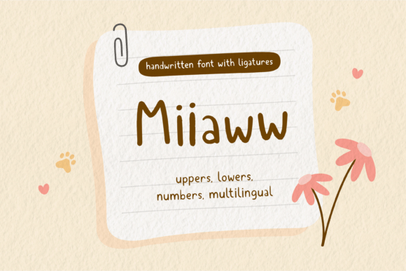 Miiaww Font: Adding Handwritten Charm to Editorial Layouts