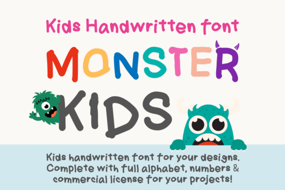 Monster Kids Font: Playful Display Typography for Web Design