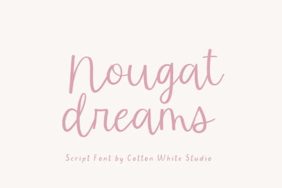 Nougat Dreams Font: Adding Handcrafted Charm to Branding