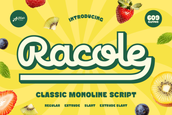 Racole Font: Adding Retro Warmth to Campaign Visuals