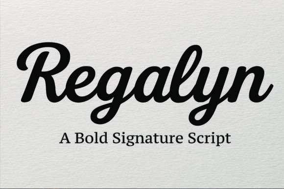 Regalyn Font Review: A Bold Script for Brand Identity