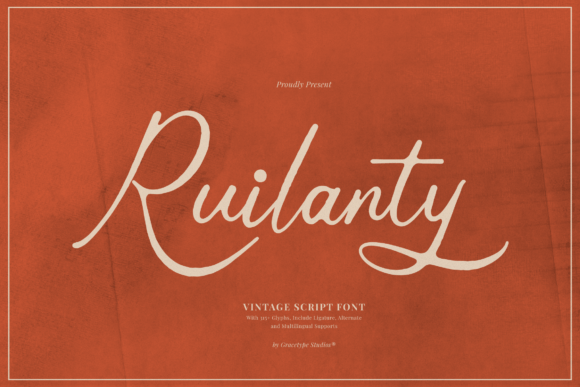 Ruilanty Font: Vintage Script for Editorial Design