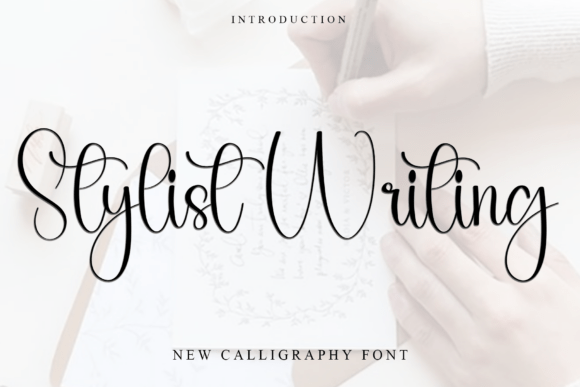 Stylist Writing Font: Festive Charm for Handmade Goods