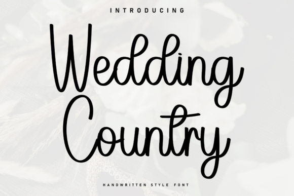 Wedding Country Font: Handwritten Style for Web Design
